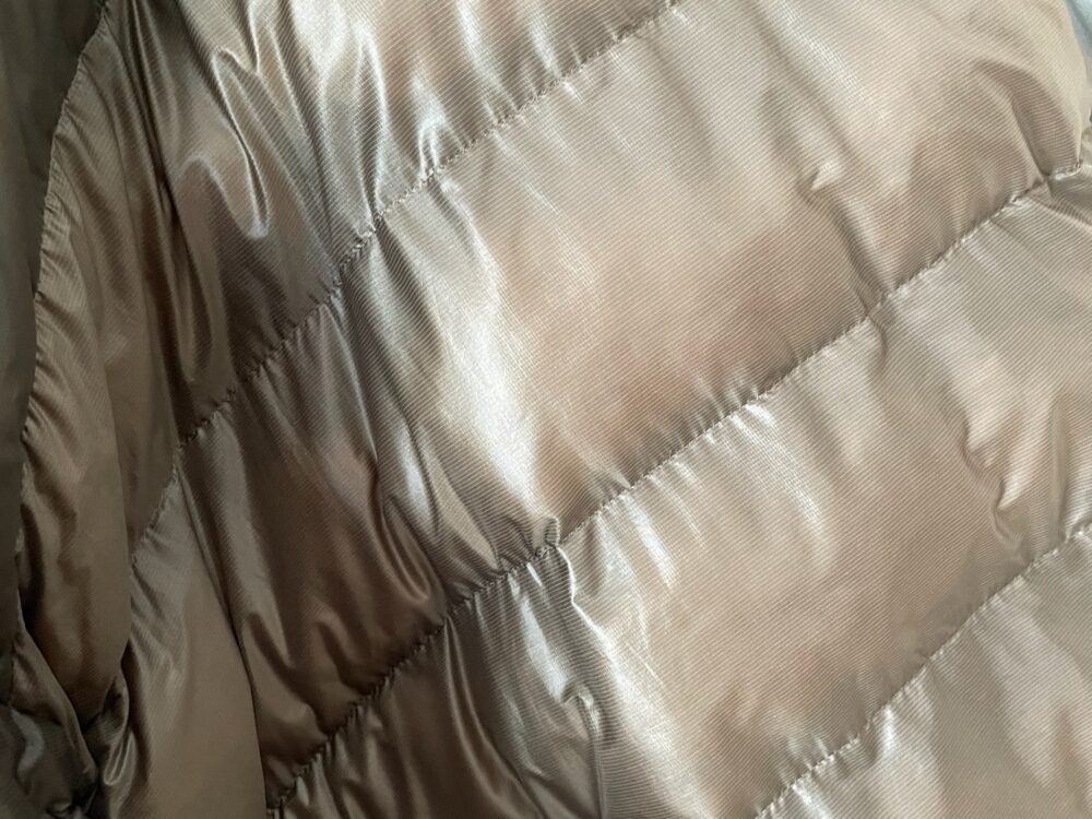 家でダウンを洗濯した時の写真