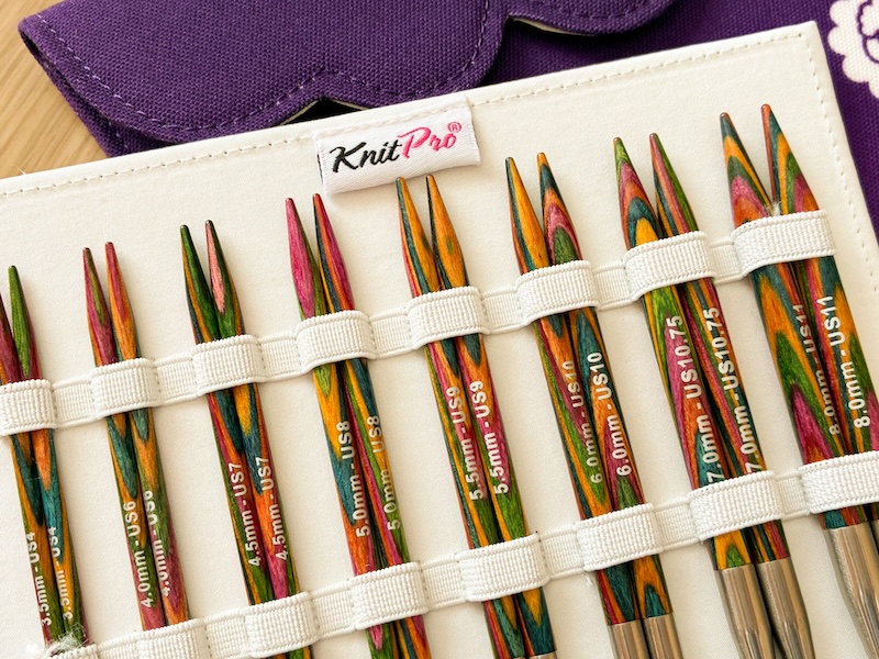 KnitPro付け替え輪針セット（シンフォニーウッド）の写真